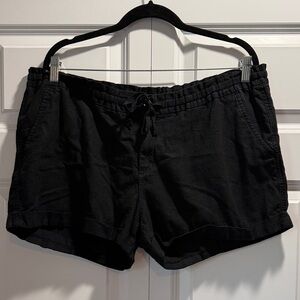Old Navy Black Women's Casual Linen Shorts